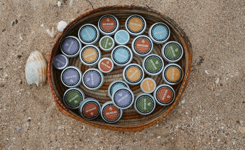 Bush Medijina soothing, moisturizing & calming balms.